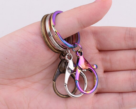 Lobster Clasp Circle Clasp Key Chain Ring Connector Pendant Charm
