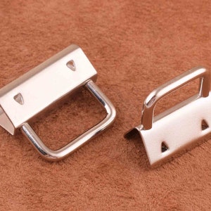 20pcs Key Fob Hardware For Lanyards Keychains Straps-Strong Silver Color Key Fob Hardware Purse Handbag Hardware, Jewelry Supply