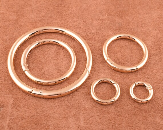 spring o ring clasps spring gate ring purse o ring round ring push gate snap hook 2-4-10pcs 1.25 32mm Inner