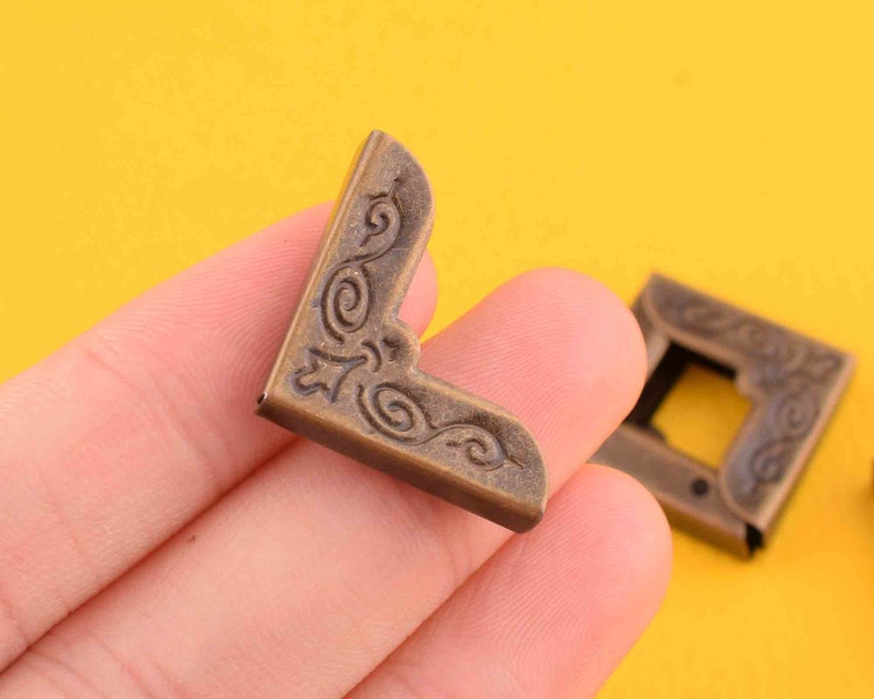 Bronze Metal Corners Decorative Book Corners204mm DIY Book Etsy