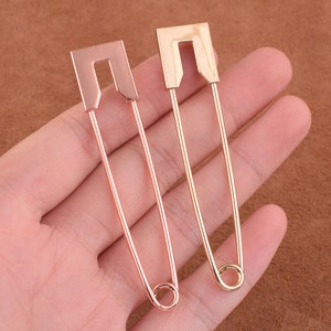 Kilt Pin Brooch Pins Larger Safety Pins 70*14mm Big Pins Safety Pins Findings Charm Pin Jumbo iron Safety Pin for clothes/earring/diy making
