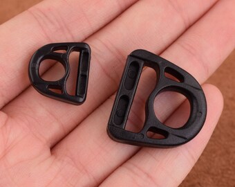 Black Plastic Slide Buckles Strap Adjuster Buckle,20/13mm Heavy Duty Ladder lock Buckle bag Buckle Plastic Buckle for bag/purse/diy making