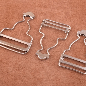silver Dungaree Buckles 38/32/25mm Suspender Buckles Adjuster Buckle Metal Adjuster Clips Adjuster Slide Belt Buckle-20pcs
