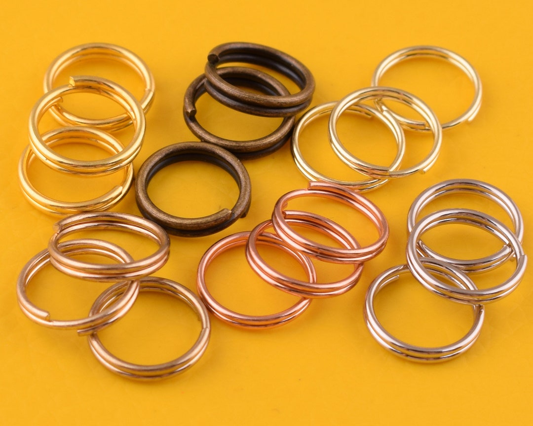 Examples Of Key Rings 100pcs 8mm(in) Mini Key Ring Rose Gold/gold/silver O Ring Large Key Fob ...