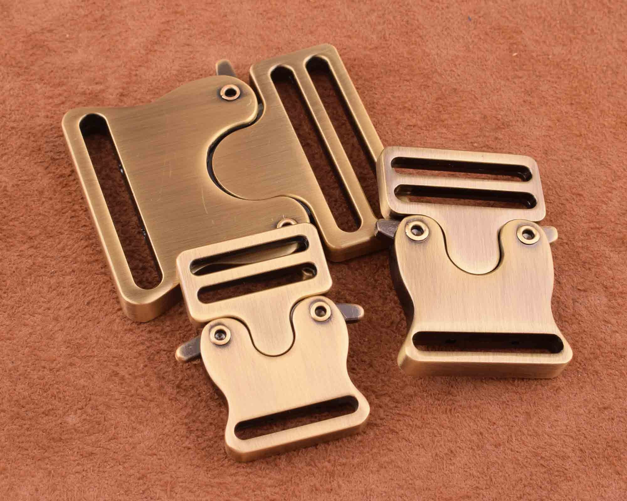 20 sets 30mm pet supplies Metal side release buckles D rings