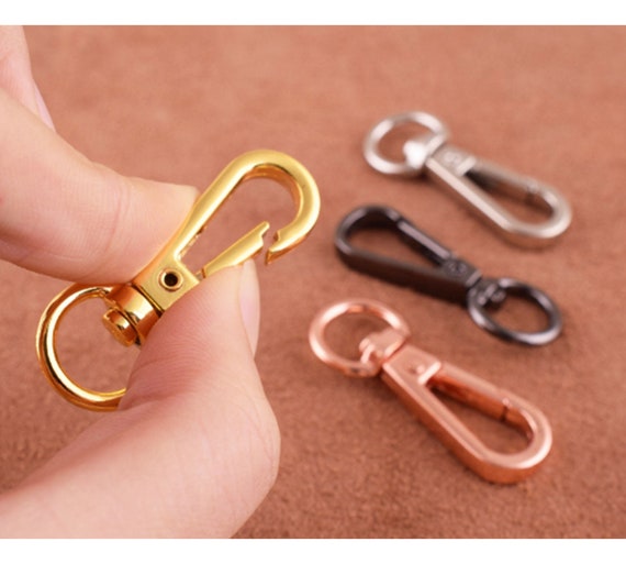 10 PCS Gold/silver/rose Gold/gunmetal Lobster Swivel Clasp Swivel Hooks for Lanyards  Clips Bag Key Ring Hook Findings Keychain 