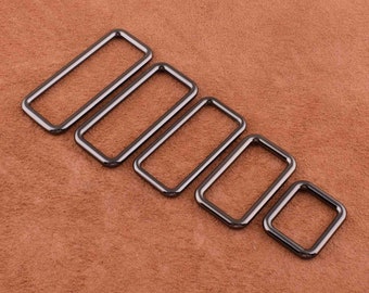 gunmetal metal Rectangle Ring,Rectangular Wire Loops / Rings strap ring Metal Rectangle ring for Handbag Purse Making Hardware Supplies