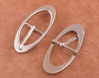 Silver Belt Buckle- 19mm Replacement Belt Buckle - Plain Belt Buckle- silver Metal Buckle for bag/clothes/shoes
