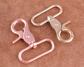 Large Swivel Clasp,zinc alloy Snap Hook,6pcs Lobster Clasp,Claw Clasp Key Ring Clasp 1.25 inch lobster claw lanyard clips for bag/purse/key