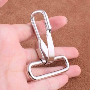 Silver Metal Snap Hook clasps,Clasps Snap Hooks,67*52mm Purse push hook,Lanyard Clasp Metal buckle for purse/bag/luggage Accessories-6pcs