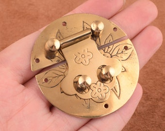 Chinese Latch Lock zinc alloy Latch Clasp,51mm Wooden Box Lock,2 inch Metal latches Cabinet Buckle Case Locks for Box/Furniture Decorative