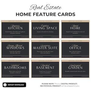 Home Besonderheiten Karten Vorlage | Listing Makler Ressourcen | Makler | Home Details Karten