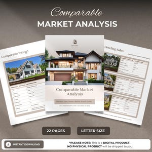 Real Estate CMA Template | Professional Canva Report for Agents & Listing Presentation Design - Stand Out Seller Packet