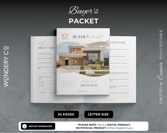 Buyer Guide | Editable Template for Realtors | Buyer Packet | Real ...