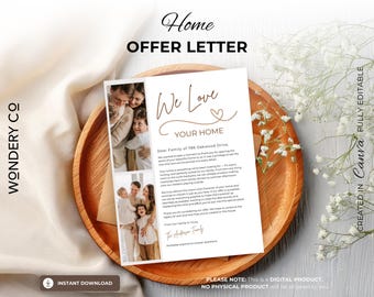 Home Offer Letter Template | Editable, Professional & Ready to Use | Canva Template