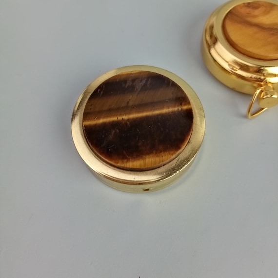 1x vintage mini jewelry box, casket, round pill b… - image 7