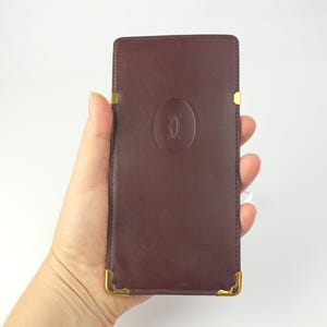Original vintage CARTIER Paris leather eyeglass case for glasses or sunglasses, gift for her, gift for him, birthday gift