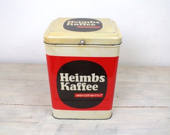 große Blechdose Heimbs Kaffee, vintage Dose, Tante Emma Verkaufsdose, Vorratsdose für die Küche, Geschenk für Männer oder Frauen