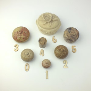 Vintage Mini Schmuckdose aus Stein • kleiner Tiegel mit Deckel • Dose für Schmuck, Tabak & kleine Dinge • Geschenk