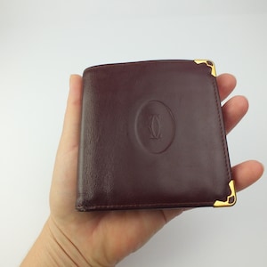 Vintage CARTIER Paris Leather Wallet - Designer Purse - Coin Purse - Gift for Her - Gift for Him