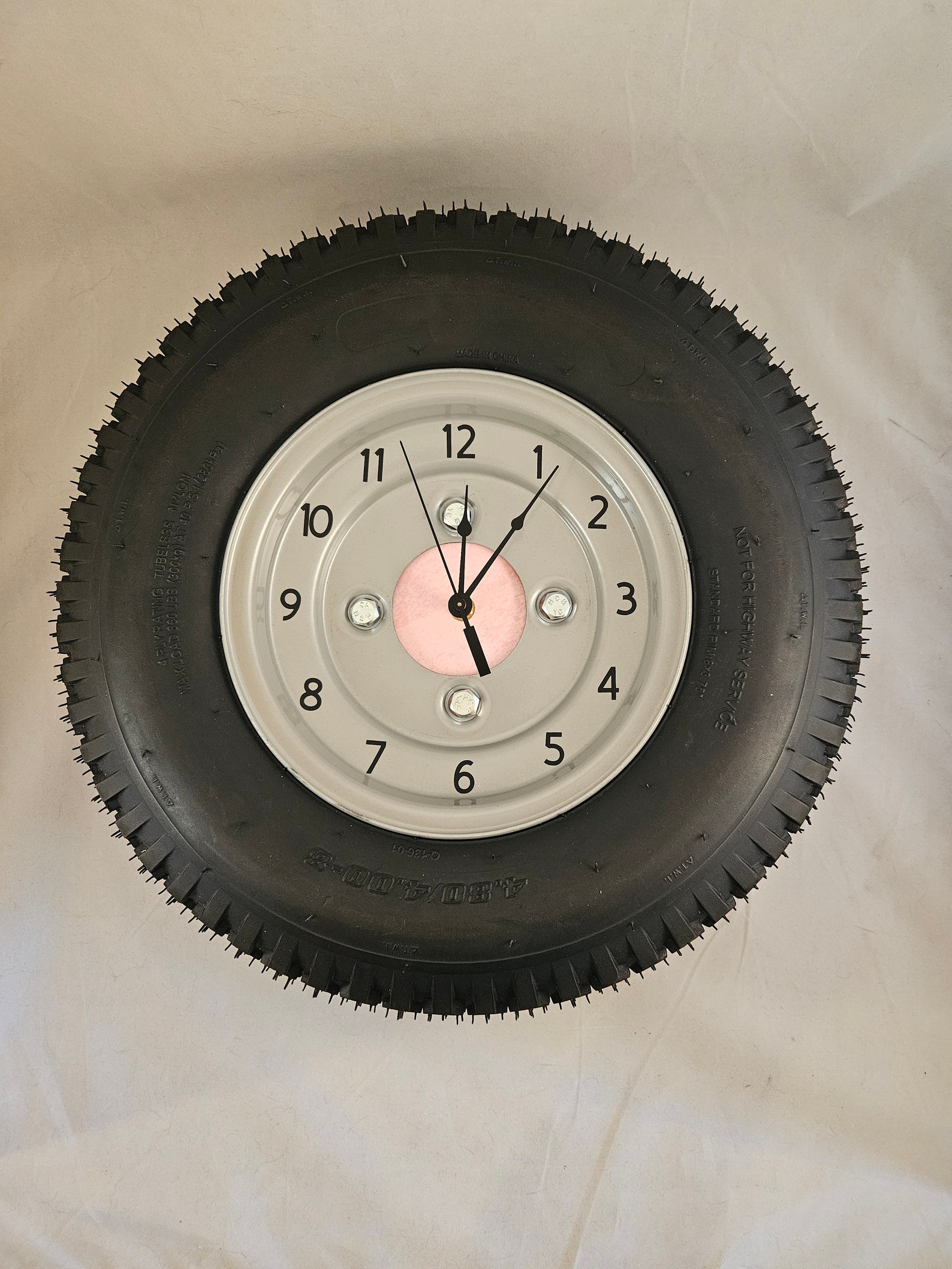 Tire Clock Pink Detail - Etsy