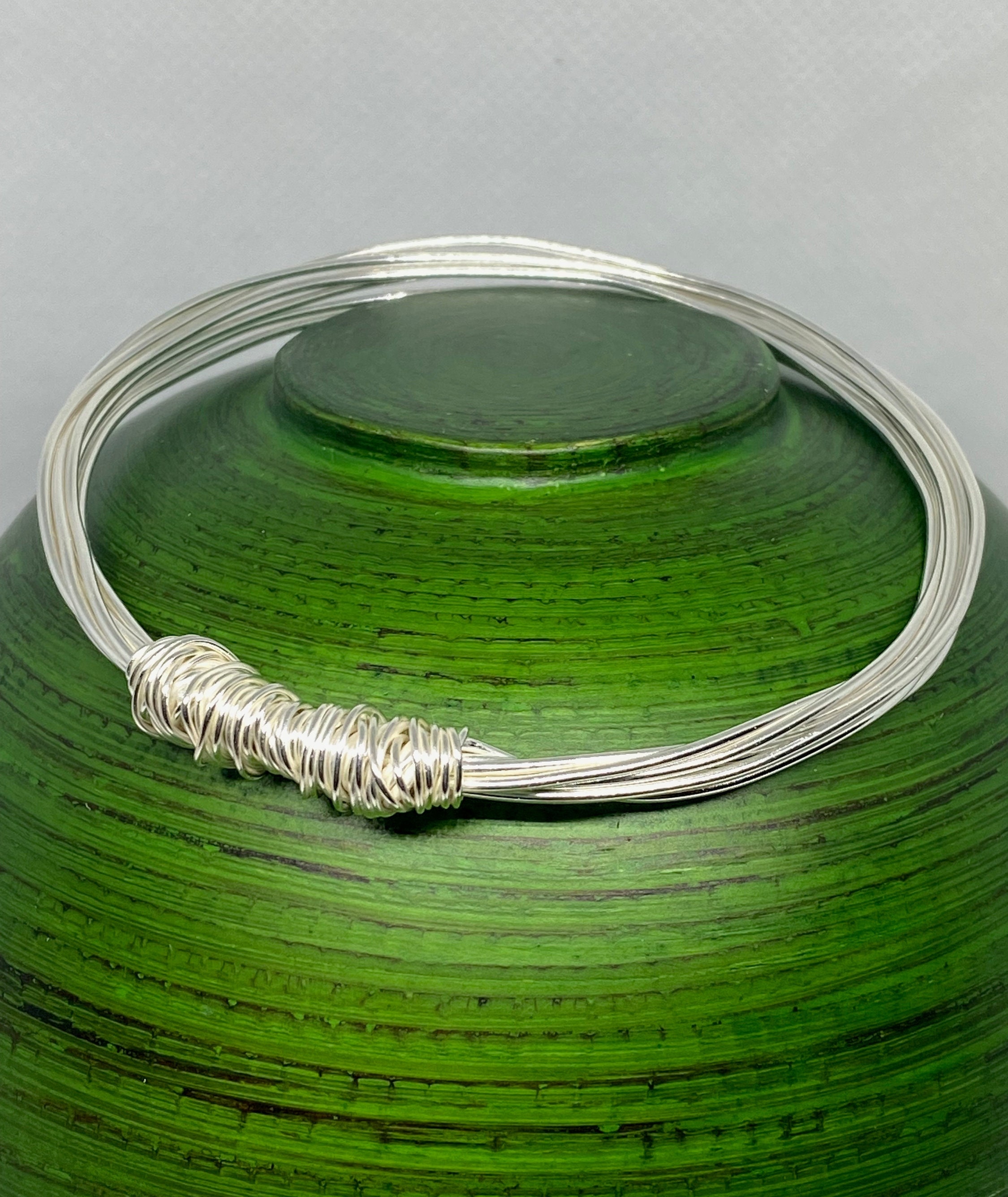 Unusual store silver bangles