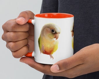 Pineapple Green Cheek Conure Mug