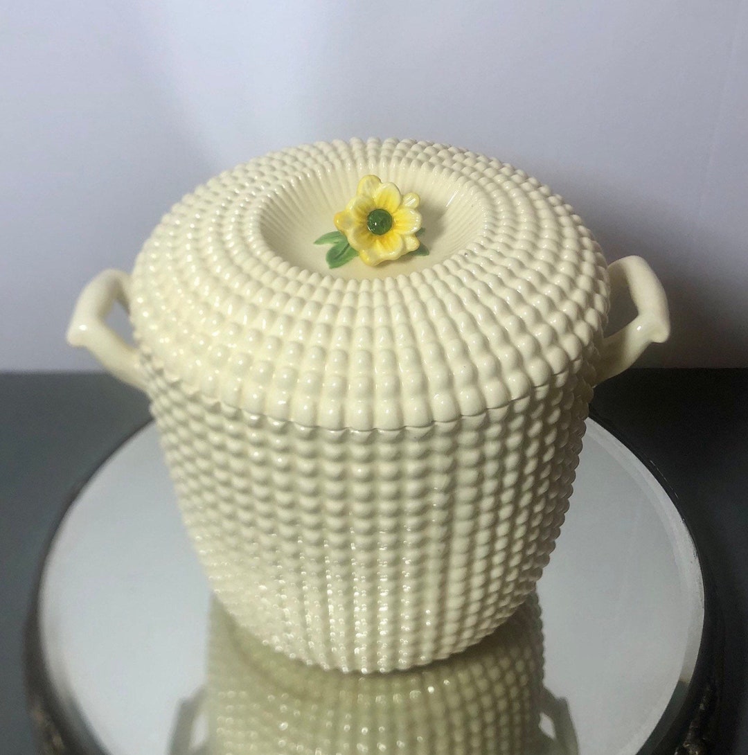 A 1950's Japanese Ceramic Textured Biscuit Jar Etsy