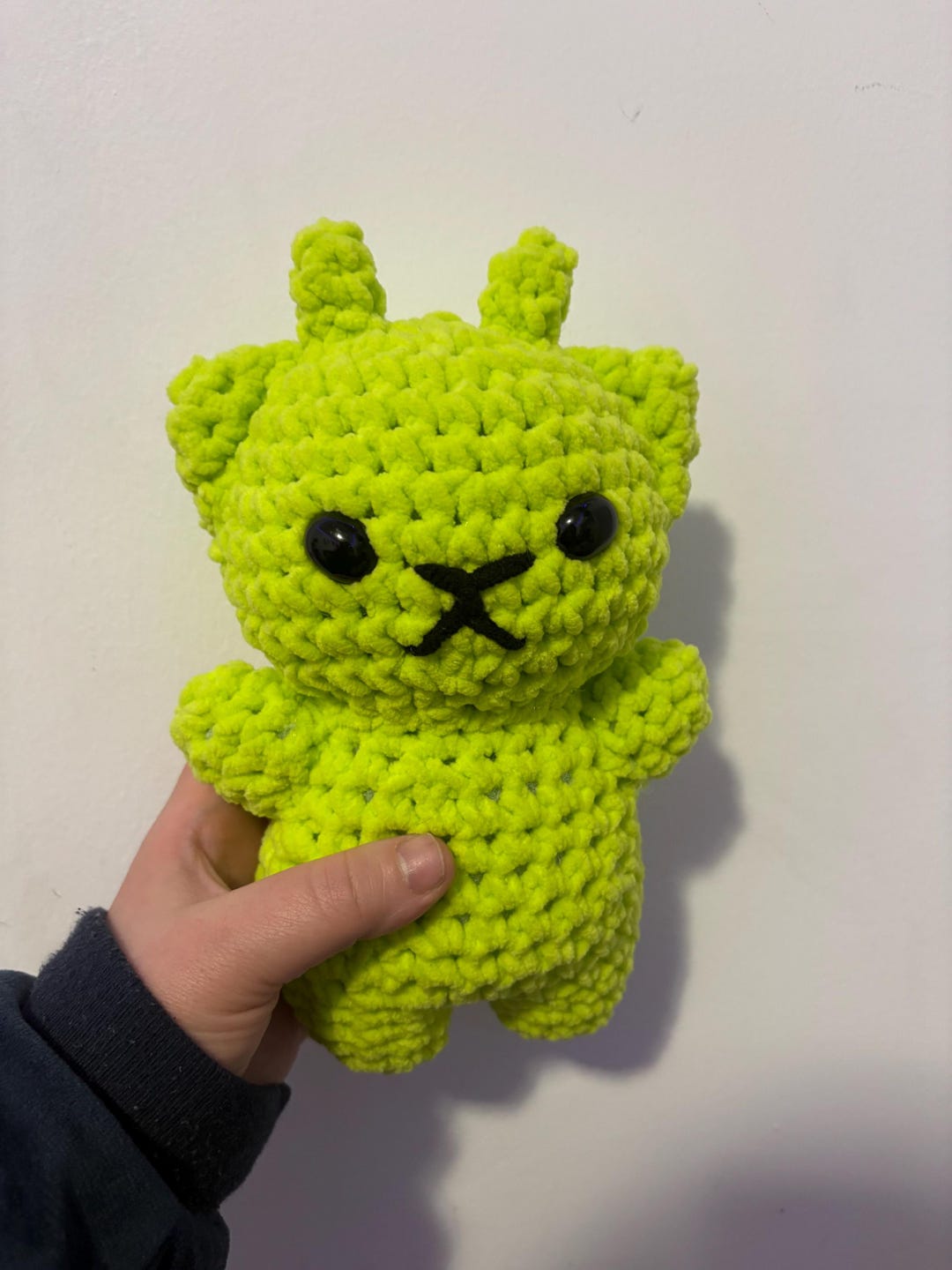 Green Alien Kitty Cat Crochet Plushie - Etsy