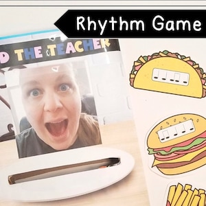 Feed the Teacher Elementary Music Rhythm Center Game