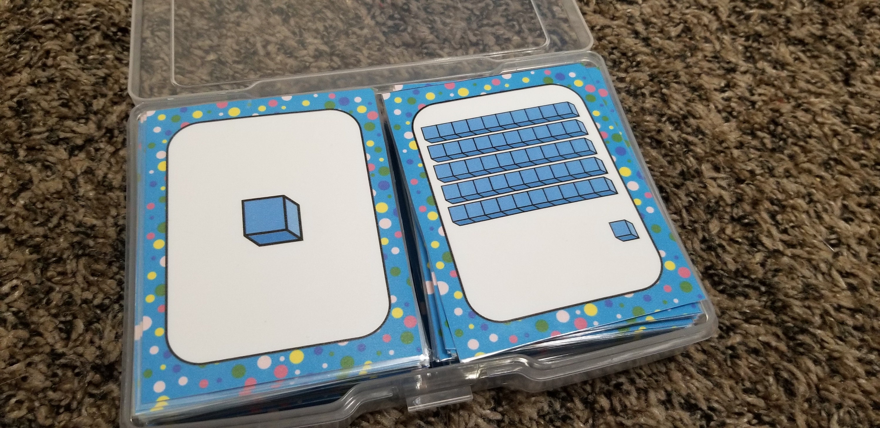 Digital: Base 10 Blocks - Place Value to 100 Printable Flash Cards ...
