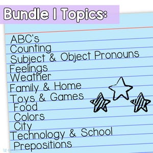 Vocabulary Flashcards With Real Pictures for ESL and Speech - Bundle 1 ...