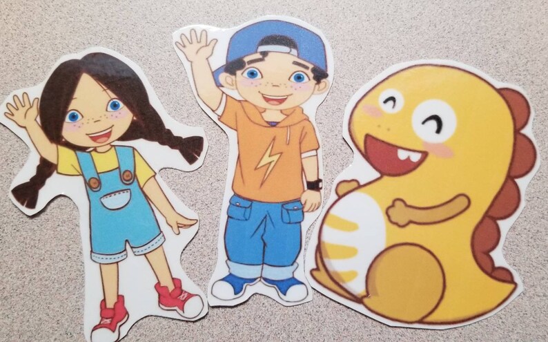 VIPKID Characters Mike Meg Dino 4 Etsy