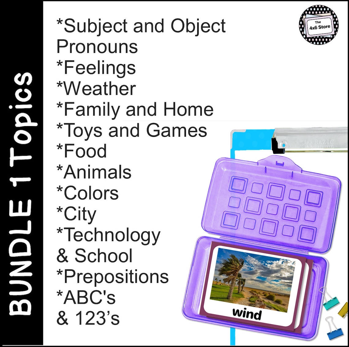 Vocabulary Flashcards With Real Pictures for ESL and Speech - Bundle 1 ...