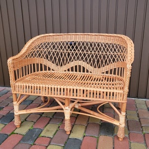Bamboo loveseat store