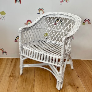 Wicker chair, rattan chair, toddler chair, kids chair, wicker armchair, child chair, child wicker furniture, baby armchair,