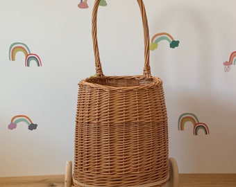 toy basket with wheels