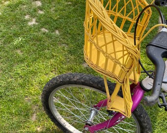 Wicker doll svolge bike seat