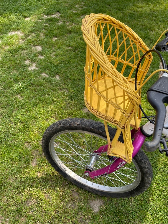 Cesta muñecas bicicleta mostaza, portabicicletas, cesta bicicleta para  muñecas, cesta muñeca para patinete, cesta muñeca, cesta bici, cesta  patinete, -  España