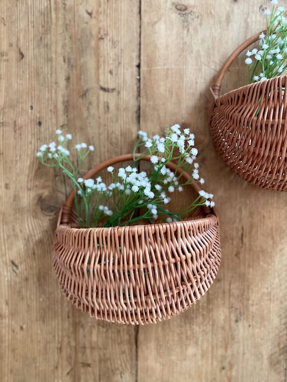 Wicker Hängender Wandkorb: Kinderzimmer Dekor