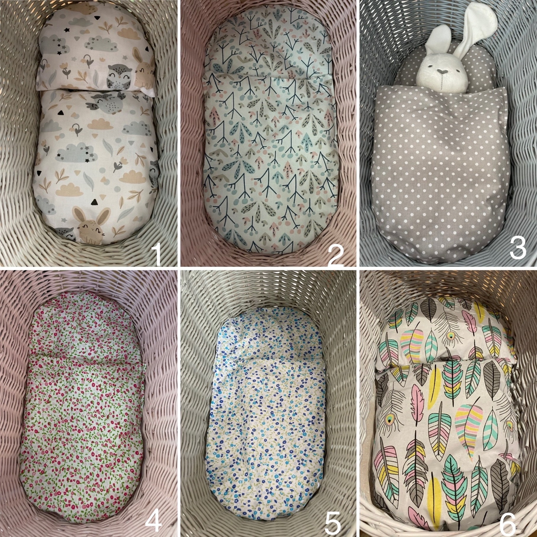 Dolls wicker crib deals