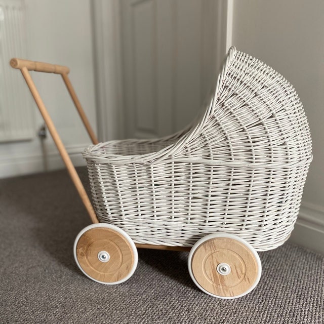 WICKER PRAM Doll Pram Wicker Doll Pram UK baby Doll Pram Etsy UK