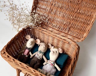 Wicker Storage Trunk: Nursery Basket, Keepsake Box