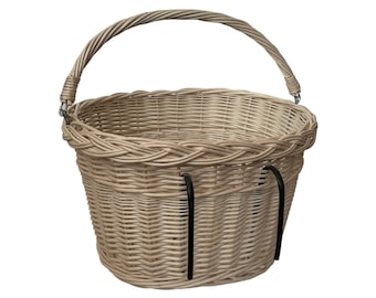 Panier Vélo Osier Panier Vélo En Osier Naturel Fait Main - Pour Guidon Avant, Avec Poignée Et Système De Clip, 40x30x26 Cm Panier Vélo Fait Main Panier Vélo Osier Panier Vélo En Osier Naturel Fait Main - Pour Guidon Avant, Avec Poignée Et Système De Clip, 40x30x26 Cm Panier Vélo Fait Main
