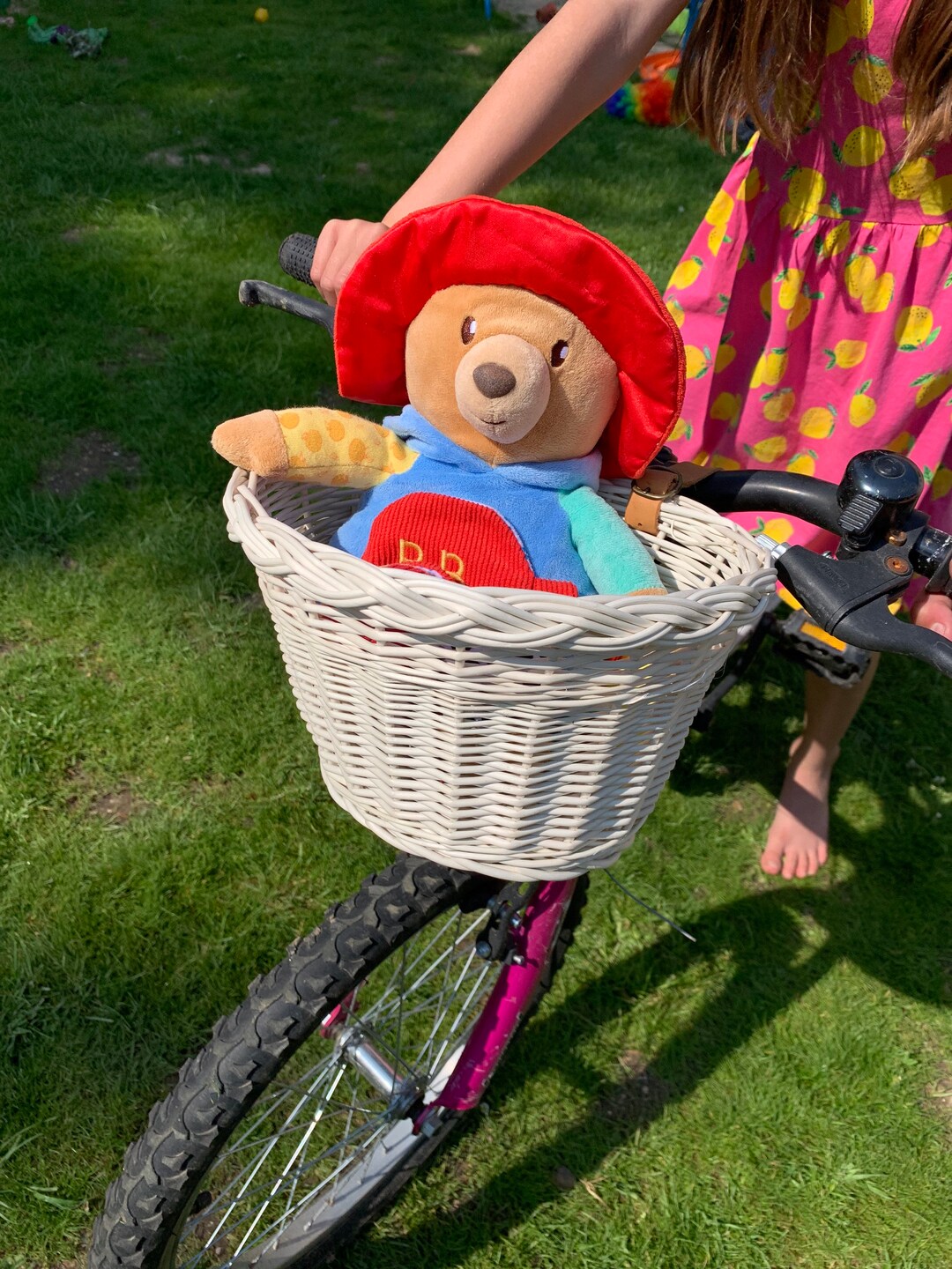 Kids Bicycle Basket Scooter Basket Bike Basket With Leather Etsy