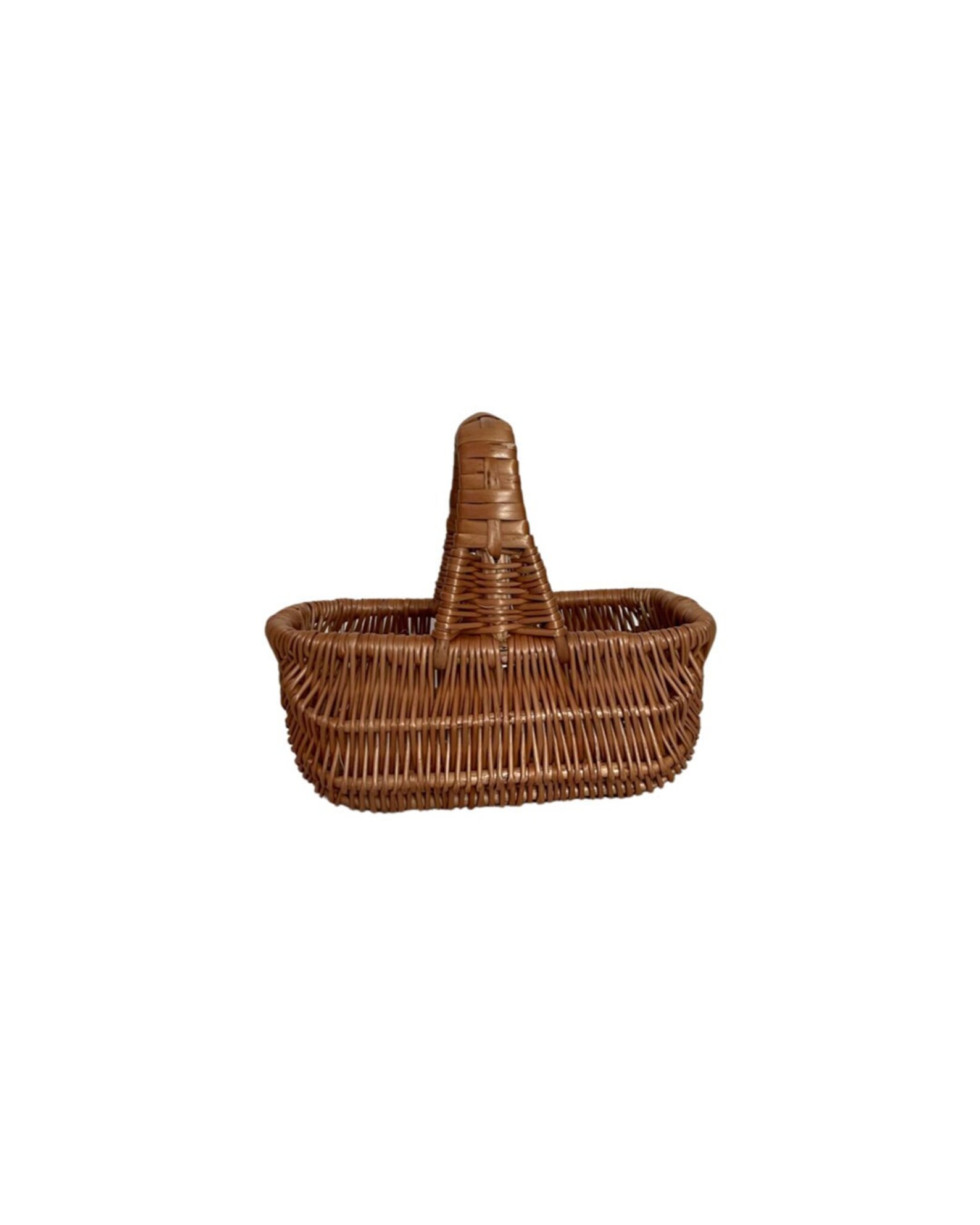 Panier de fleurs tissé, panier de rangement en rotin, panier à main pour fille, panier de fleurs fait à la main pour décoration de mariage à domicile, 1 pièce, cadeau de mariage  15