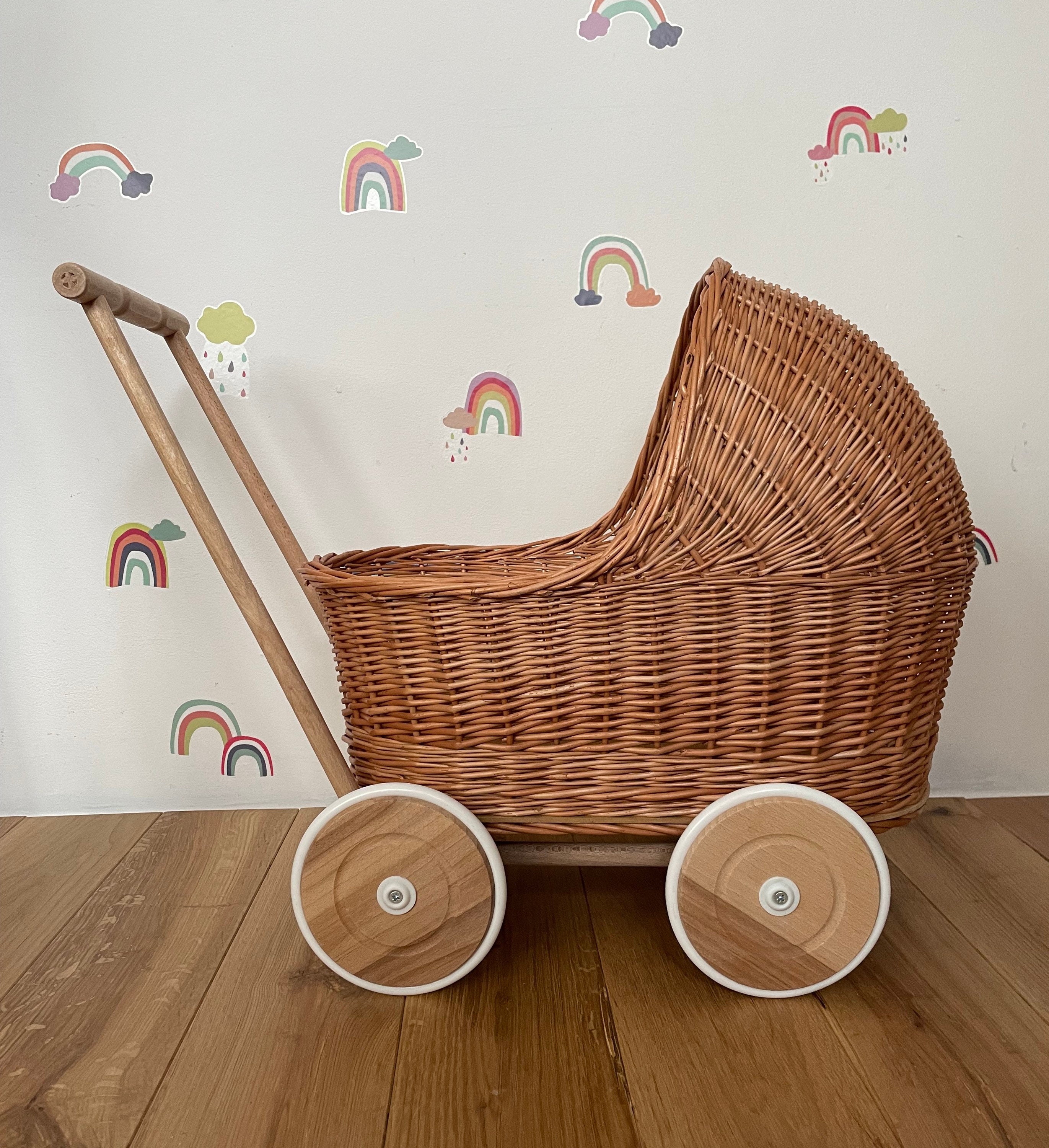 WICKER PRAM Doll Pram Wicker Doll Pram UK Baby Doll Pram Etsy UK