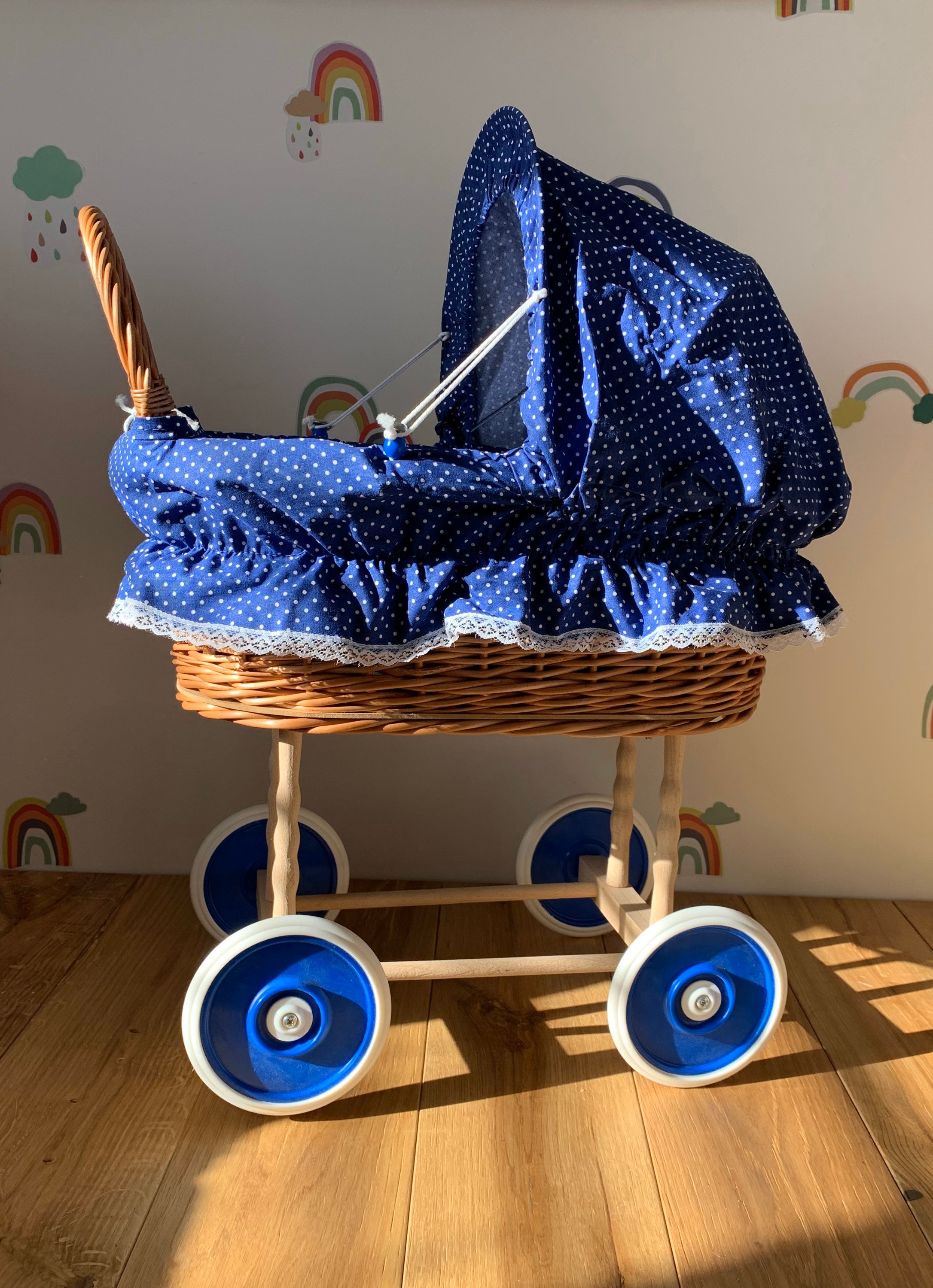 WICKER PRAM Doll Pram Wicker Doll Pram UK baby Doll Pram Etsy UK