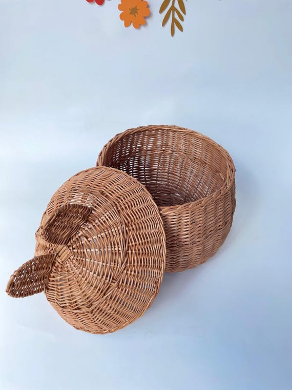 Aufbewahrungskorb Teddy, Kinderzimmer, Aufbewahrungskorb, Kinderzimmer, Korb mit Deckel, Rattankorb, Weidenkorb,