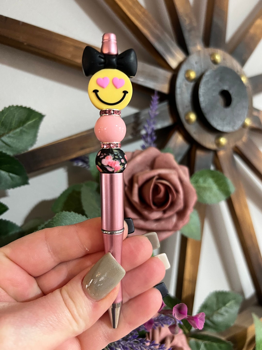 Smiley Face Pen Heart Smiley Face Pen Cute Pen Pens for - Etsy